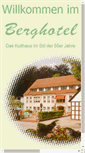 Mobile Screenshot of berghotel-quellental.de